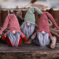 Christmas Decoration Striped Hat Faceless Doll Ornaments Christmas Decorations for Home New Year Gift Navidad Noel  Kerst  Xmas